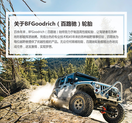 GOODRICH Aftermarket μέρη αυτοκινήτου 265/65R17 από τη ρόδα οδικών αυτοκινήτων