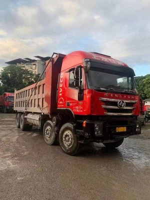 Tipper Genlyon 8x4 Hongyan γρήγορη 12JSD220T μετάδοση φορτηγών απορρίψεων