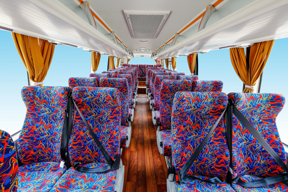 Higger 11m λεωφορείο 6 λεωφορείων πολυτέλειας 53 Seater χειρωνακτικό VIP λεωφορείο ταχύτητας