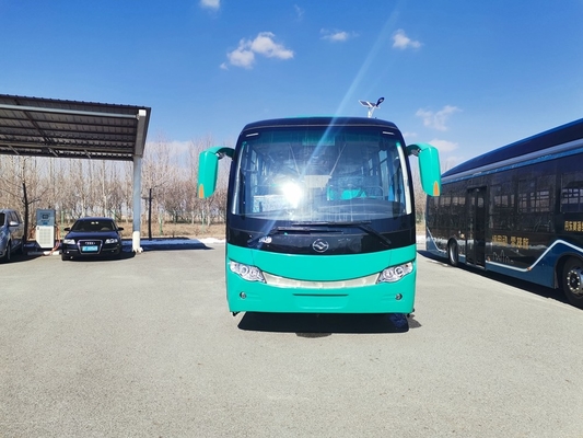 Ηλεκτρονικός έλεγχος Huanghai 8.2m όχημα πυκνών δρομολογίων 44 λεωφορείο 200km προσωπικού Seater σειρά